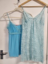 2 X Vintage Blue Baby Doll