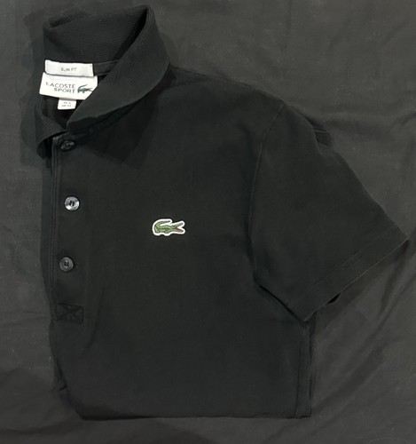 Lacoste men black polo - lacoste, men's