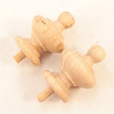 Wooden Clock Finials - 2-7/16
