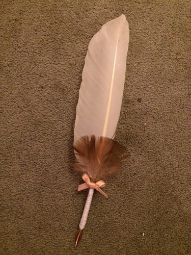 Elegant feather quill - elegant, pen