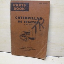 CAT CATERPILLAR D6 Crawler Tractor Spare Parts Book Manual catalog 44A series