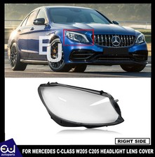 FOR MERCEDES C CLASS W205 C205 HEADLIGHT LENS REPLACEMENT COVER RIGHT SIDE 2019+