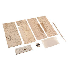 1:148 Wooden Boat Assembled Model Building Kit DIY