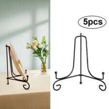5X Plate Stands For Display Plate Holder Picture Frame Stand of Metal