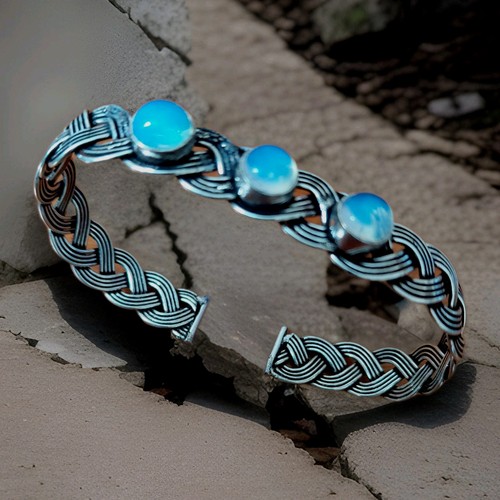 Moonstone bracelet bangle - moonstone,