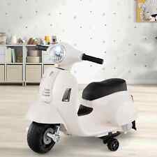 Kids Electric Ride on Motorcycle 6V Motorbike with LED Headlight-White