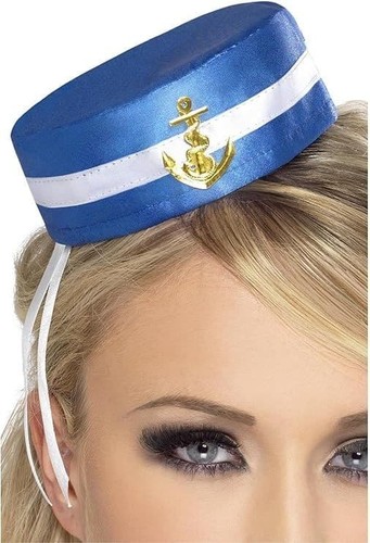 Ladies blue pill box sailor - pill,