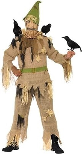 Halloween mens scared crow - halloween,