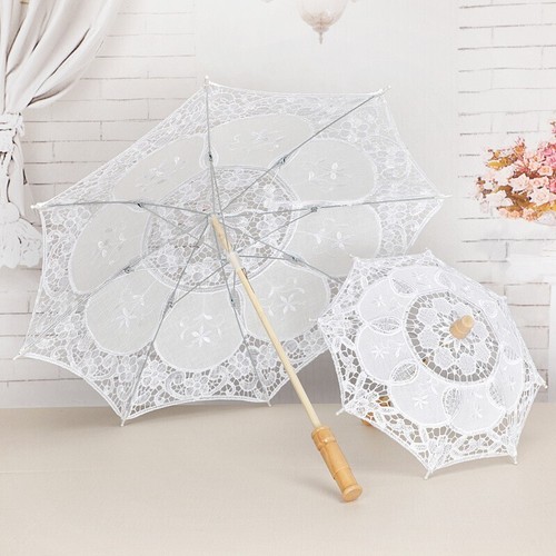 Handheld lace parasol summer - lace,