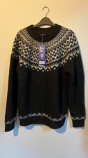 Icelandic mens jumper M L Iceware BNWT skjaldbreiður 100% wool