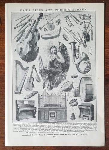 Vintage music print 1935 pan - print,