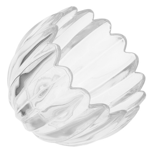 2pcs clear glass tulip lamp - clear,