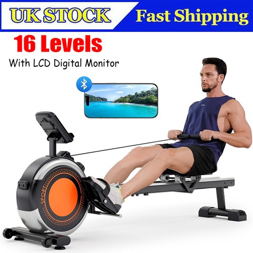 Lcd fitness magnetic rowing - lcd,