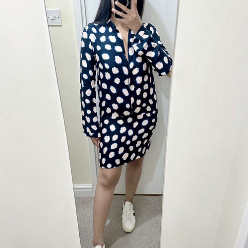 Cos dress size navy print - 34,