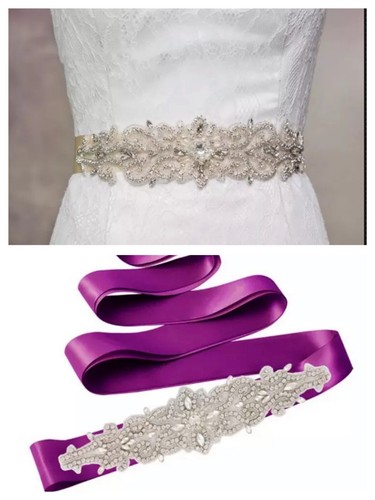 Bridal wedding belt rhinestone - bridal,
