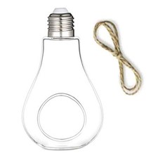 Light Bulb Shaped Hanging Glass Planter Round Air Plant Terrarium Decorations