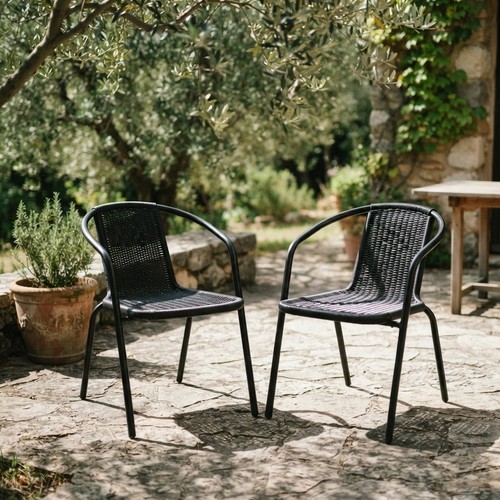 2pcs outdoor garden - outdoor, rattan