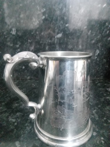 English pewter tankard - pewter,