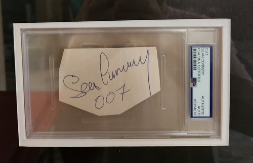 Sean connery signed cut - cut, psa
