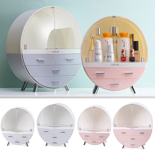 Round desktop makeup storage - round,