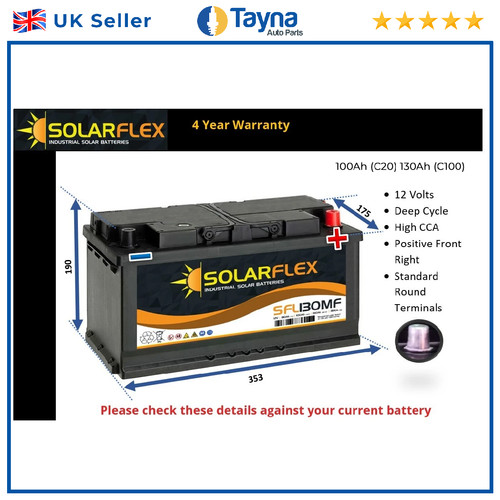 12v 130ah leisure battery deep - 12v,