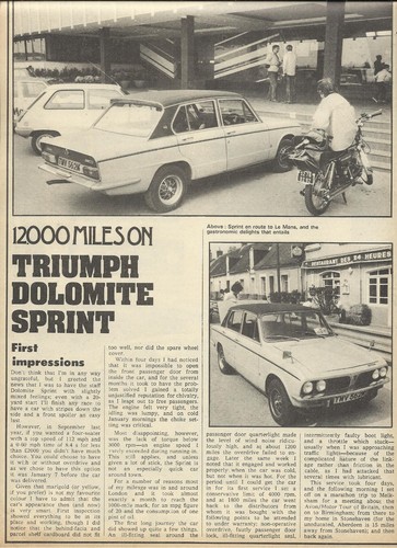 Triumph dolomite sprint - triumph,