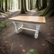 A Chunky Pine Farmhouse Table