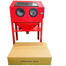 Sand blasting cabinet - sand,