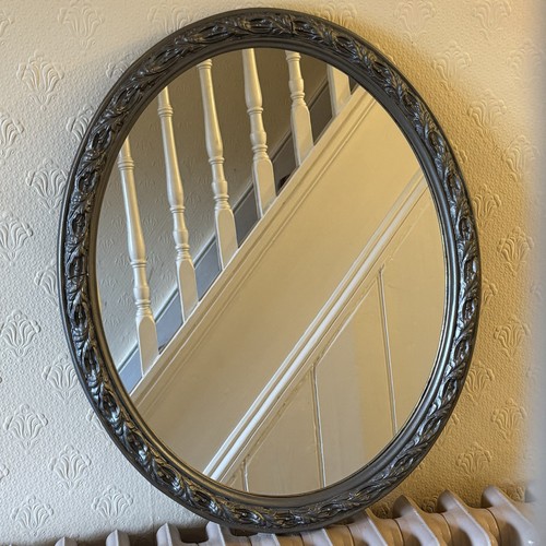 Vintage grey ornate bevelled - grey,