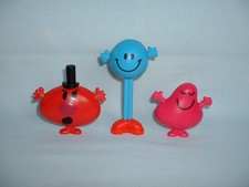 MR MEN Set Of 3 MCDONALDS Plastic Figures Toys THOIP/GREEDY/TALL/RUDE/2018/BOOK