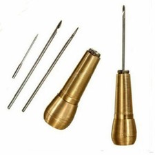 Canvas Sewing Awl Leather Tent Hand Stitching Craft Needle Kit Tool Fix Camping