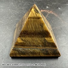 Tiger eye large pyramid -