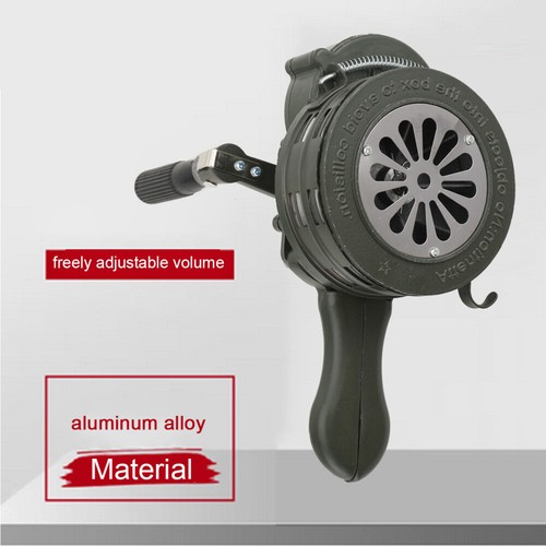 Hand crank siren horn manual - hand,