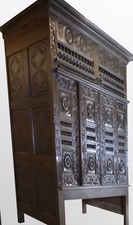 *C1800 French Oak Breton Lit Clos bed/Linen Press Cabinet/Wardrbe/Kitchen-FreDvy