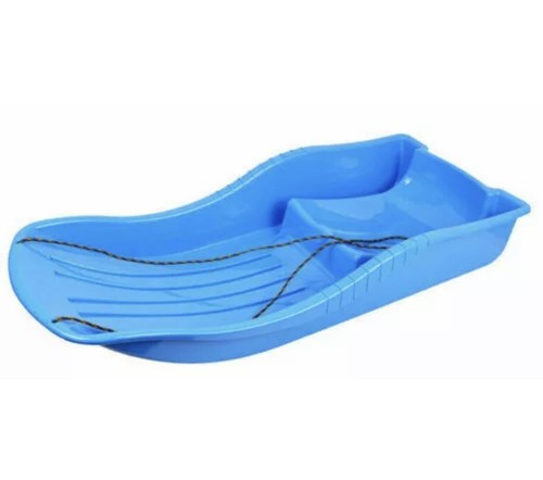 Large plastic sledge with rope - with,