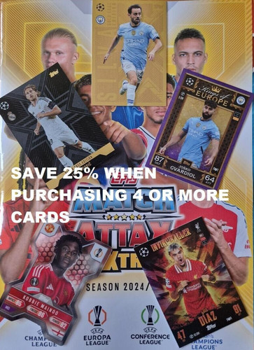 Match attax extra - match, 2024/25