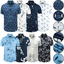 Mens Hawaiian Shirt 4 Pack