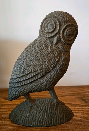 Cast iron rustic owl - cast, widely