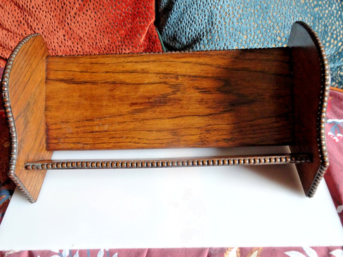 Vintage oak book trough desk - vintage,