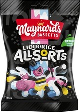 Maynards Bassetts Liquorice Allsorts Sweets Bag, Assorted Liquorice Candies for 