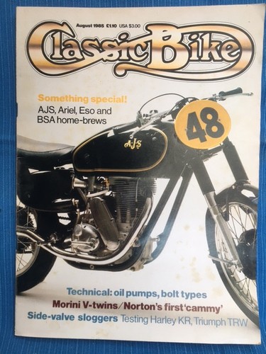 Classic bike aug 85 - classic, aug'85
