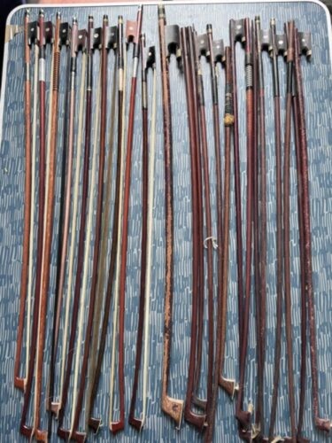 Old violin bows - old, job