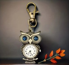Vintage Owl Keychain Pocket