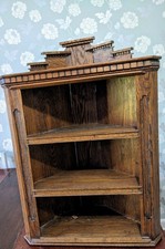Antique 3 Shelves Old Pine Corner Unit. Very Good Condition