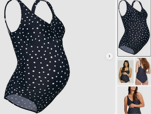 Navy blue maternity swimsuit - maternity,