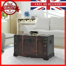 Vintage Wooden Treasure Chest