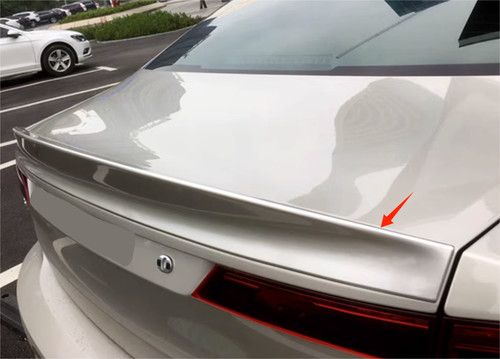 Rear unpainted trunk - unpainted, spoiler