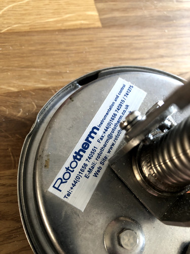 Rototherm angled thermometer