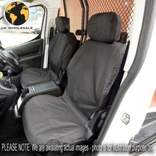 VAUXHALL VIVARO FRONT SEAT COVERS WATERPROOF TAILORED (2024 ON) BLACK 816