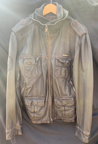 Mens leather jacket superdry - leather,